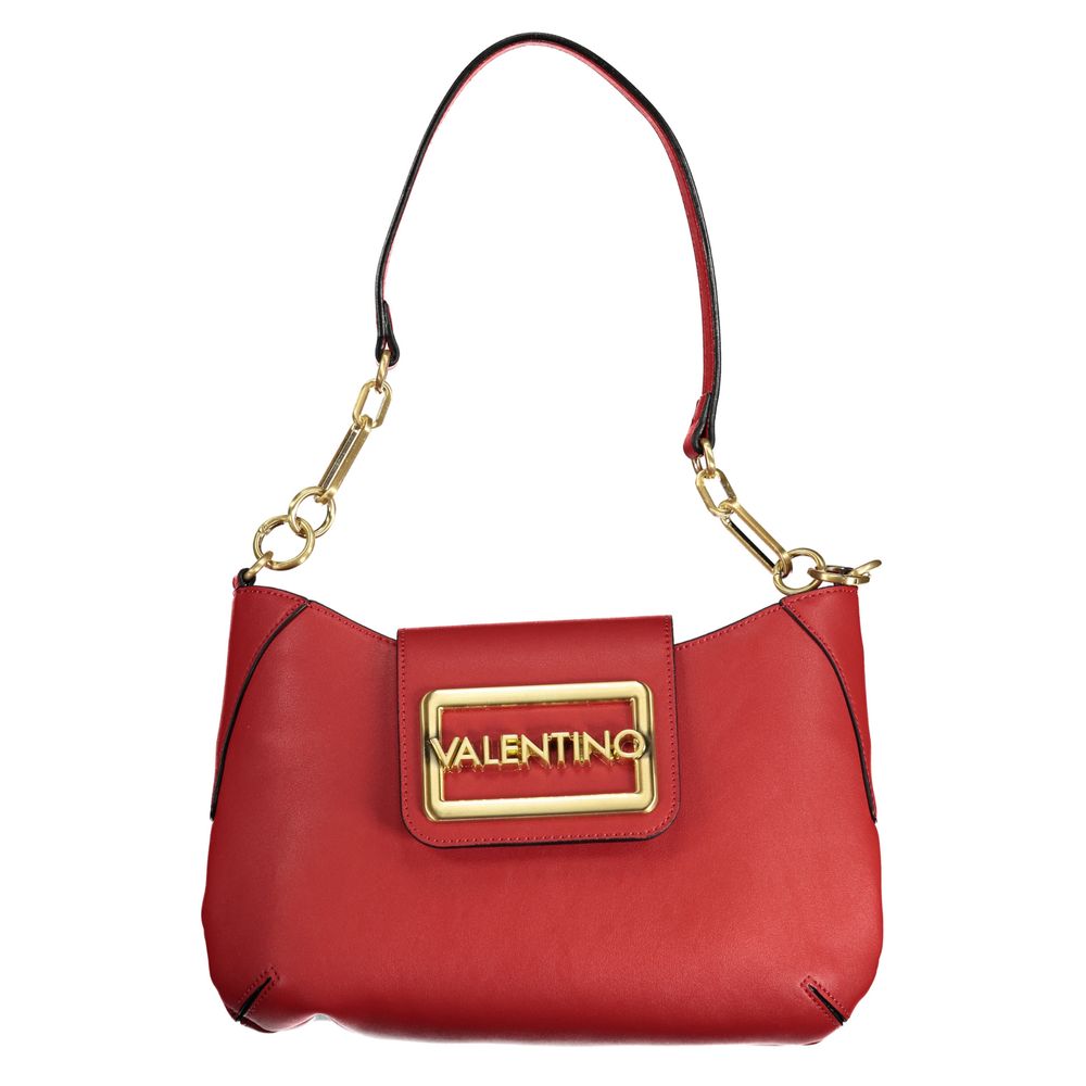 Red Polyurethane Women's Bag
