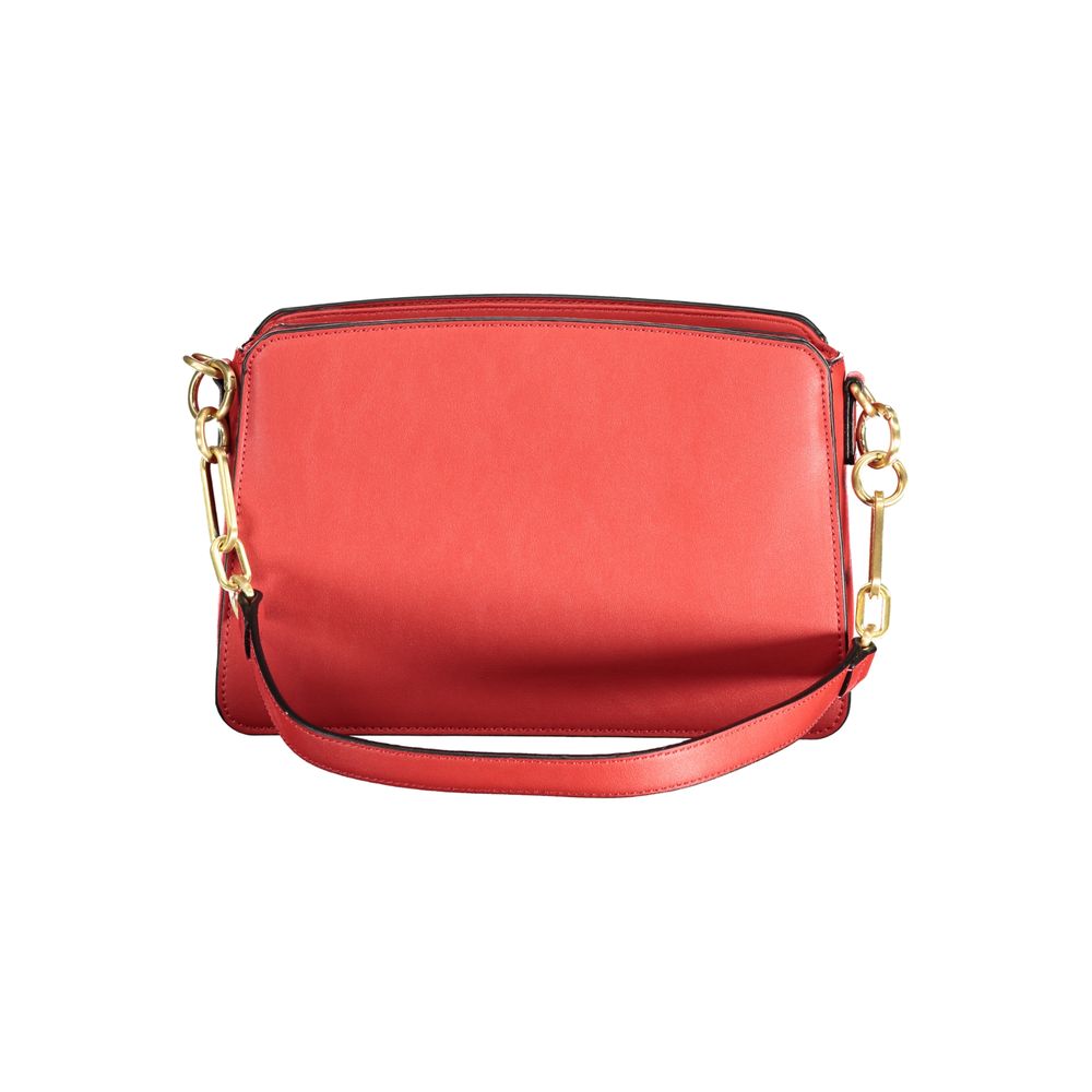 Rosso Poliuretano Women's Bag with Adjustable Shoulder Strap