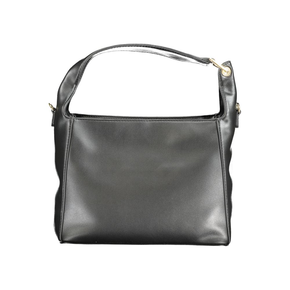 Black Polyurethane Women's Bag
