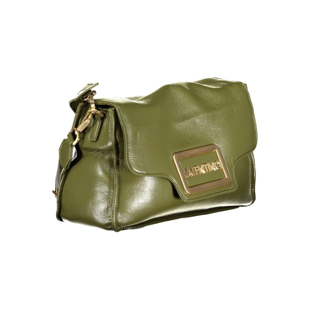 Green Polyurethane Women's Bag