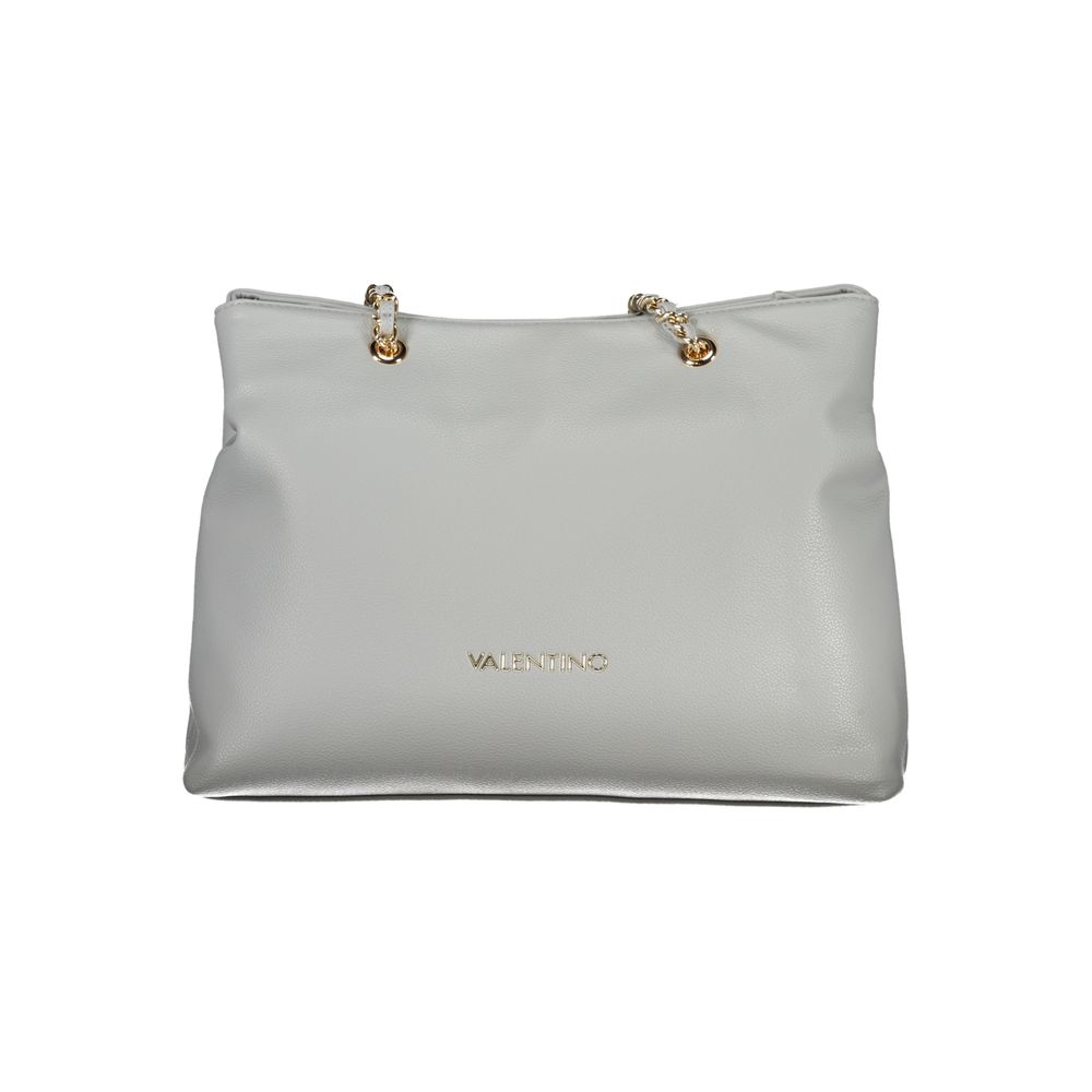 Gray Polyurethane Women's Bag