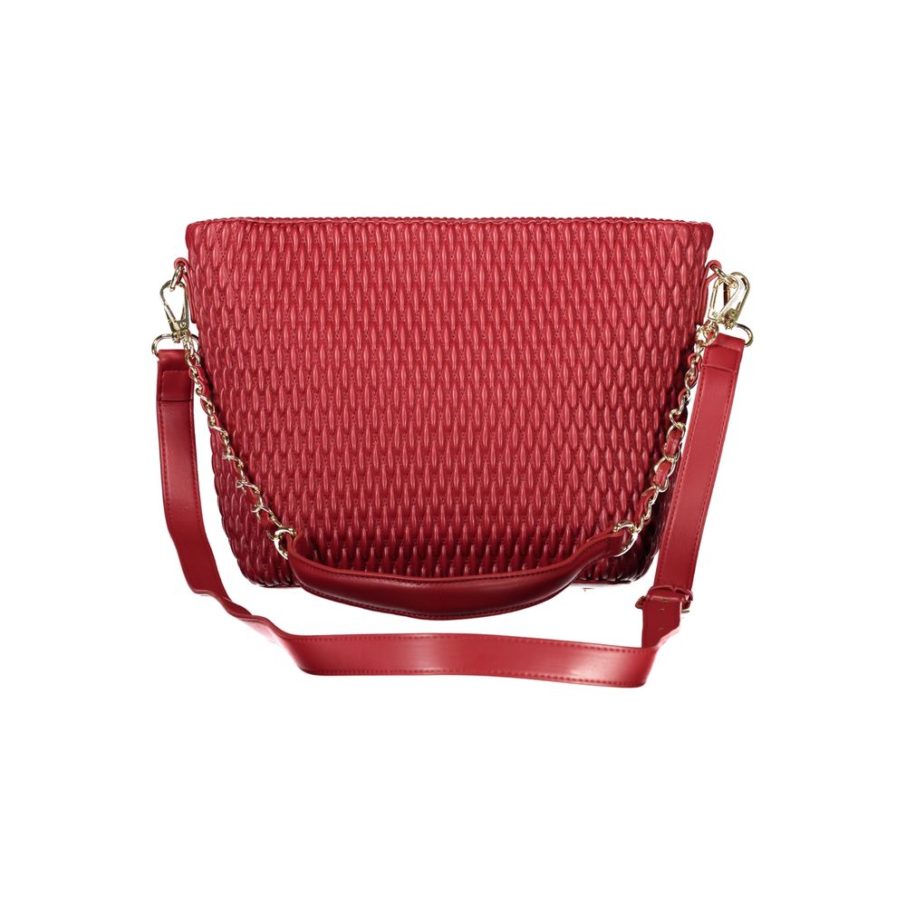 Rosso Polyurethane Women's Bag with Adjustable Shoulder Strap
