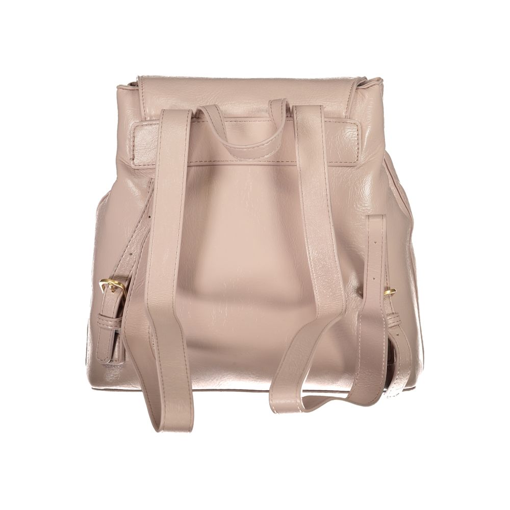 Pink Polyethylene Backpack