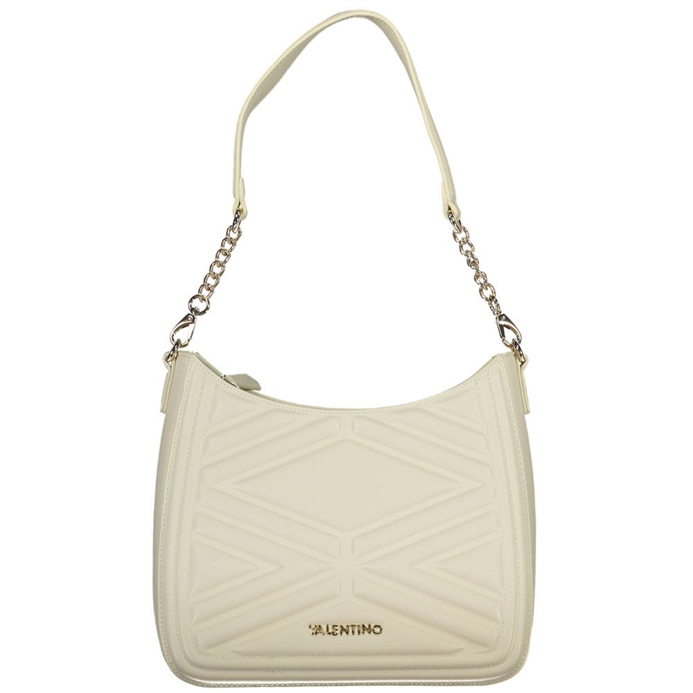 Beige Polyurethane Women's Bag