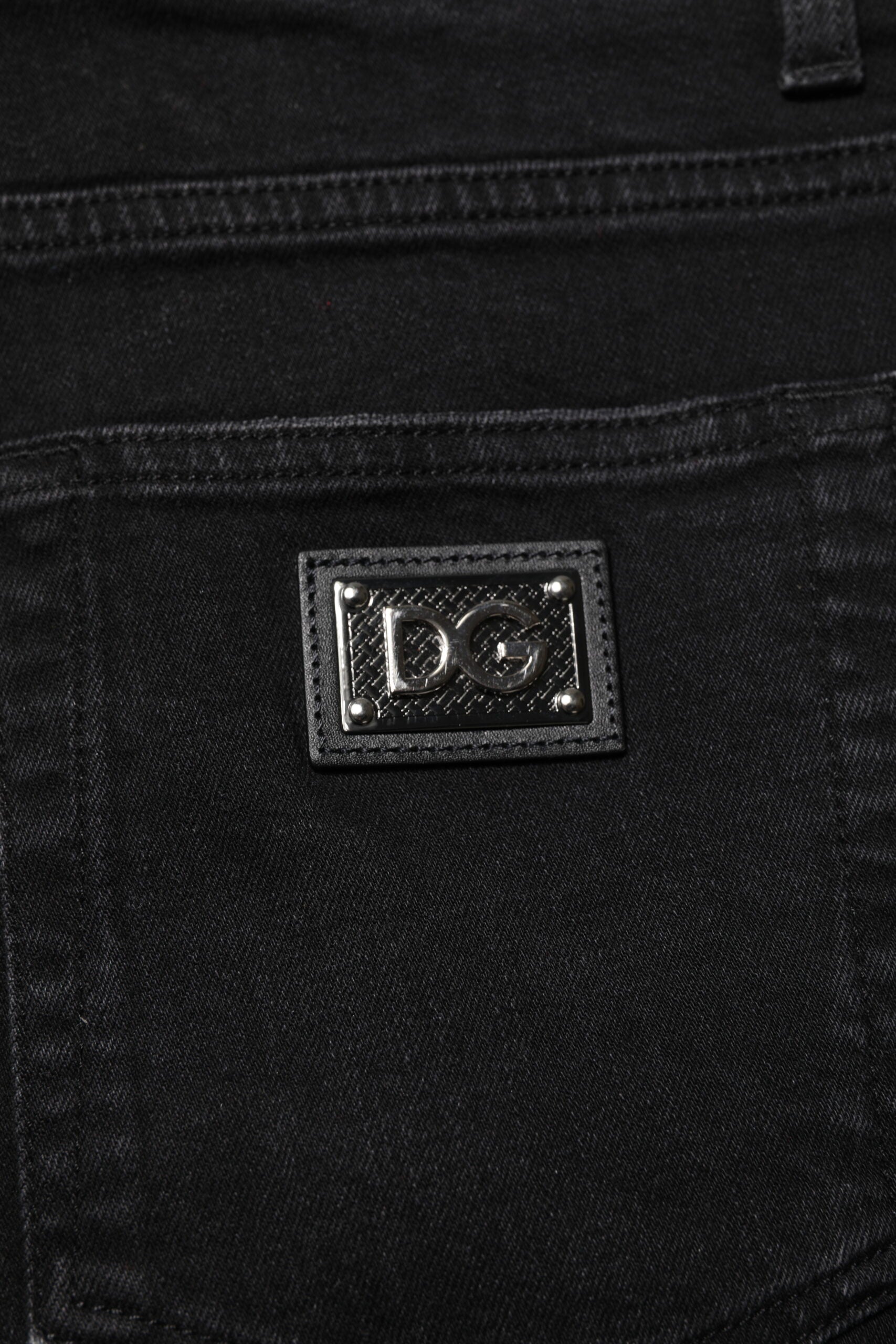 Black Cotton Skinny Men Denim Jeans