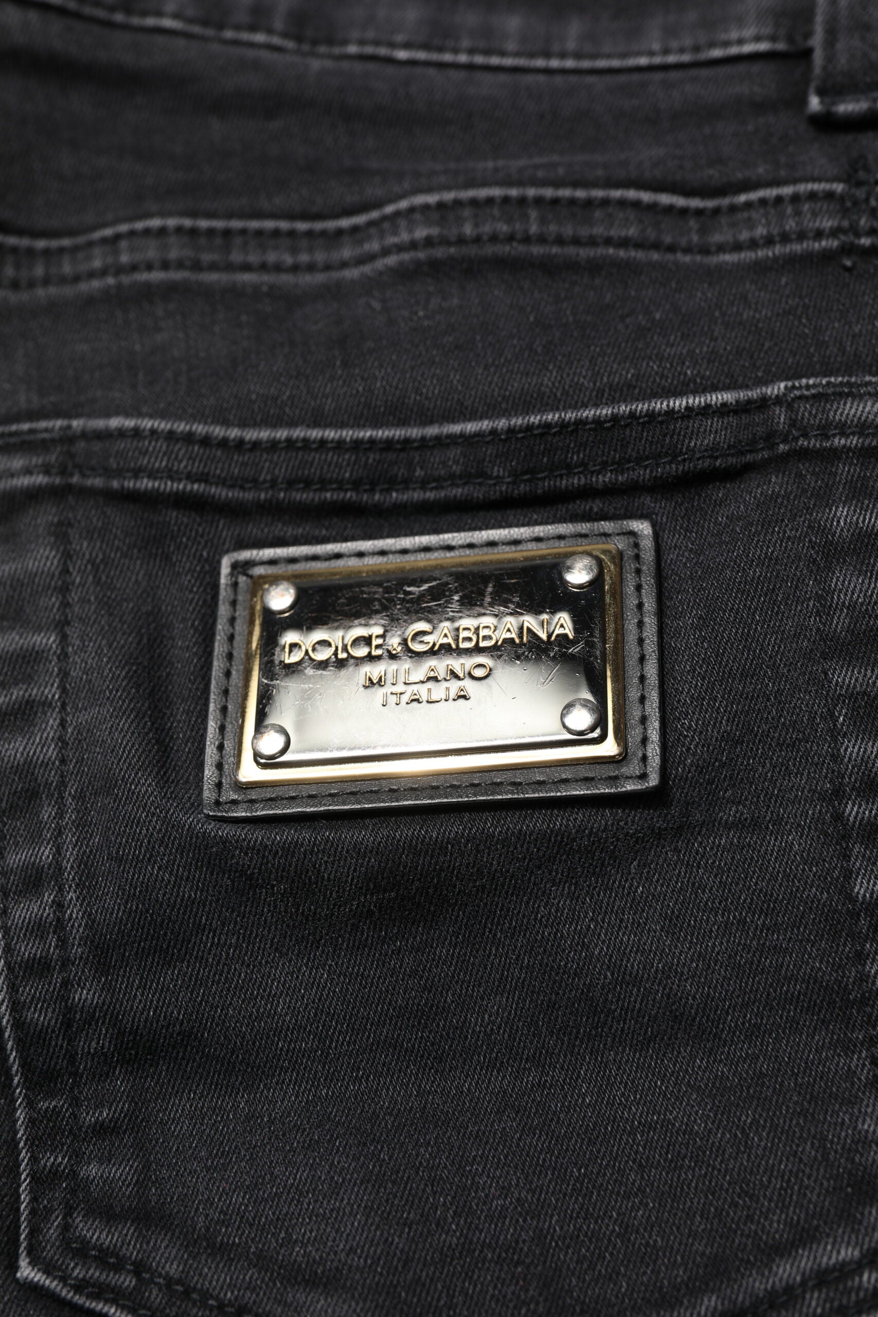 Black Cotton Skinny Men Denim Jeans