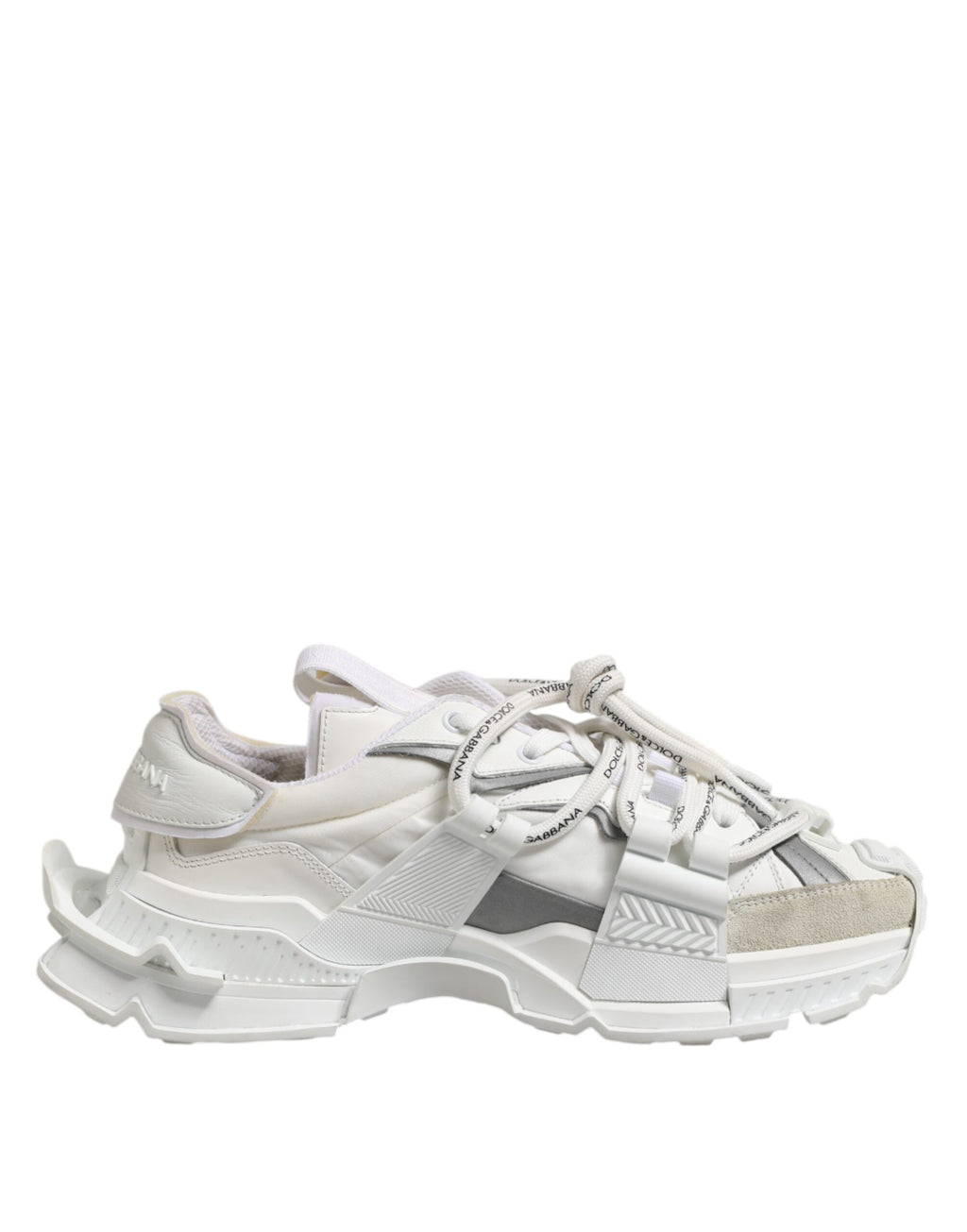 White Gray Low Top Space Sneakers Shoes