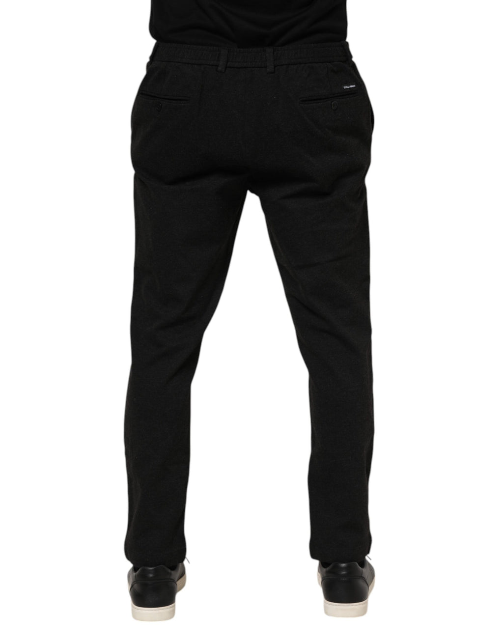 Dark Gray Viscose Dress Men Pants