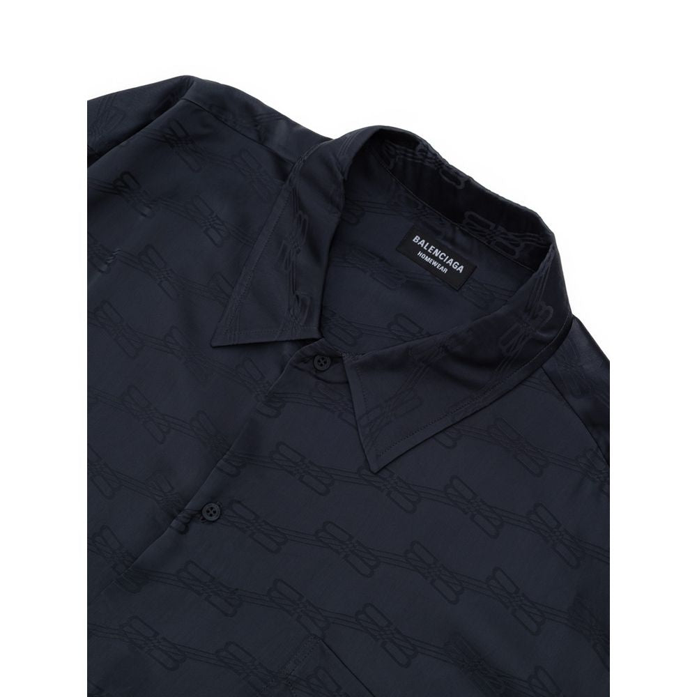 Gray Viscose Dress Shirt