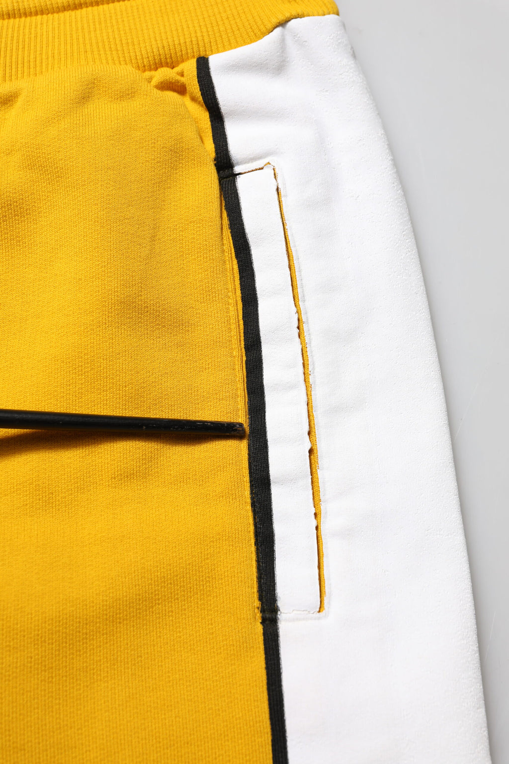 Yellow Cotton Logo Sweatpants Jogger Pants