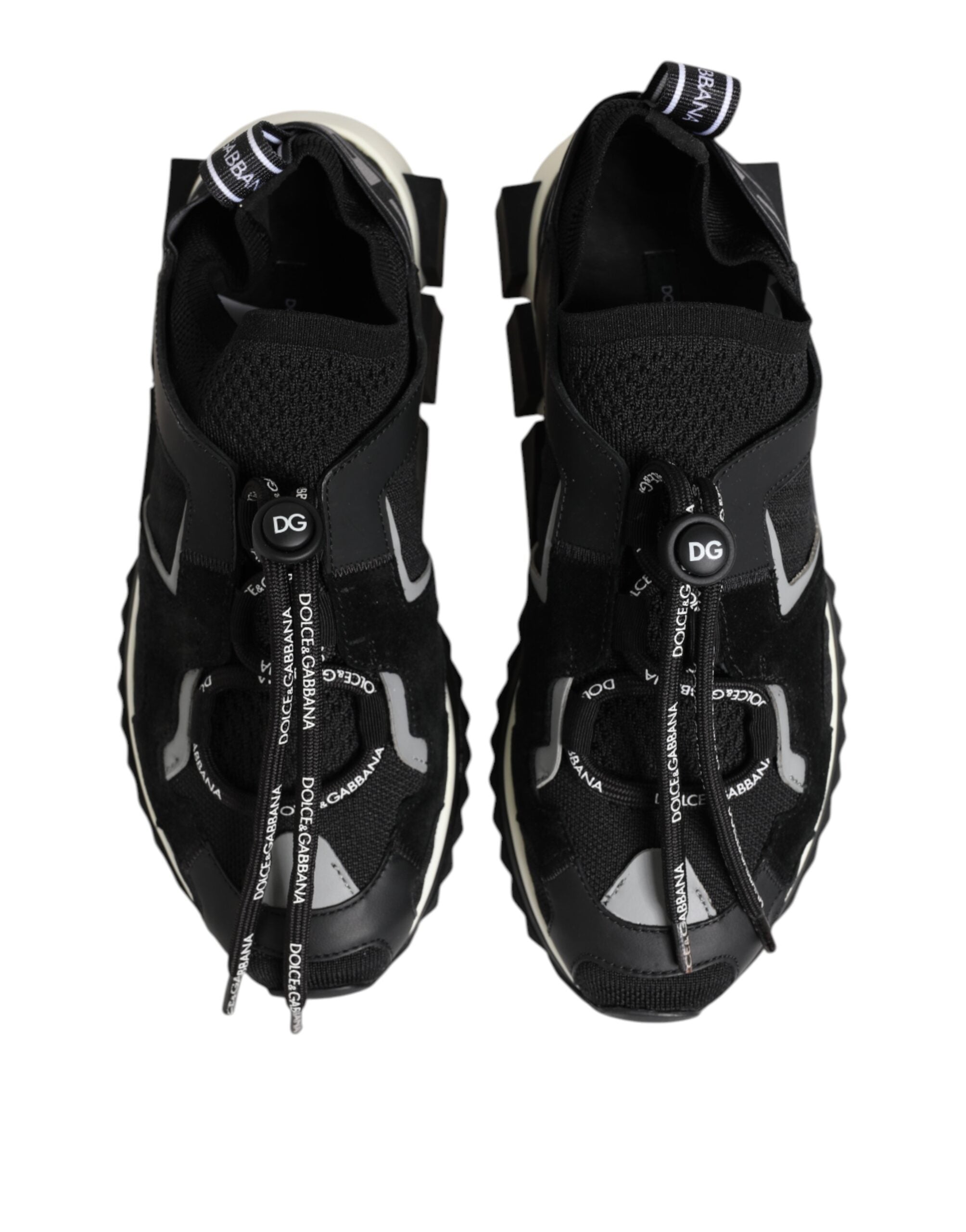 Black White Logo Sorrento Sneakers Shoes