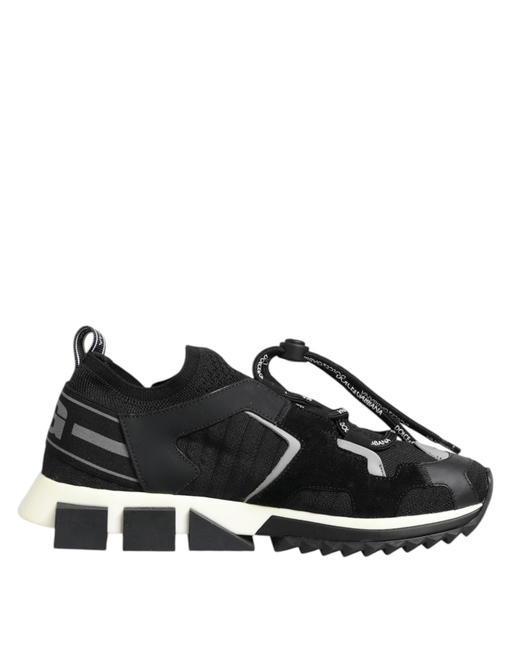 Black White Logo Sorrento Sneakers Shoes