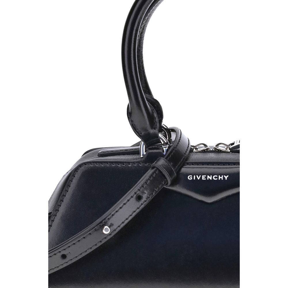 Black Calf Leather Bos Taurus Handbag
