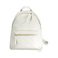 White Polyurethane Women's Backpack