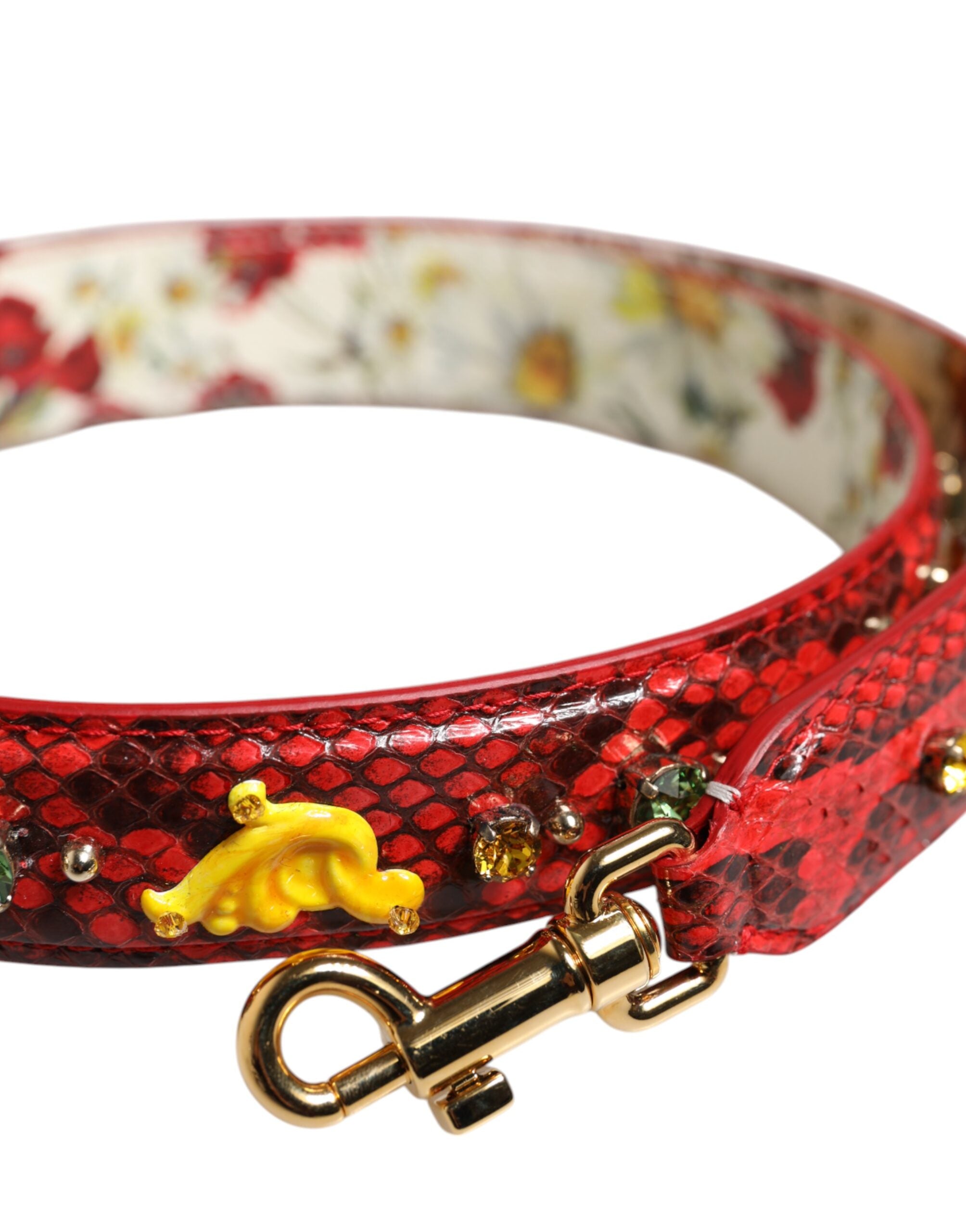 Multicolor Embellished Handbag Accessory Shoulder Strap