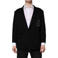 Black Viscose DG Crown Blazer Coat Jacket
