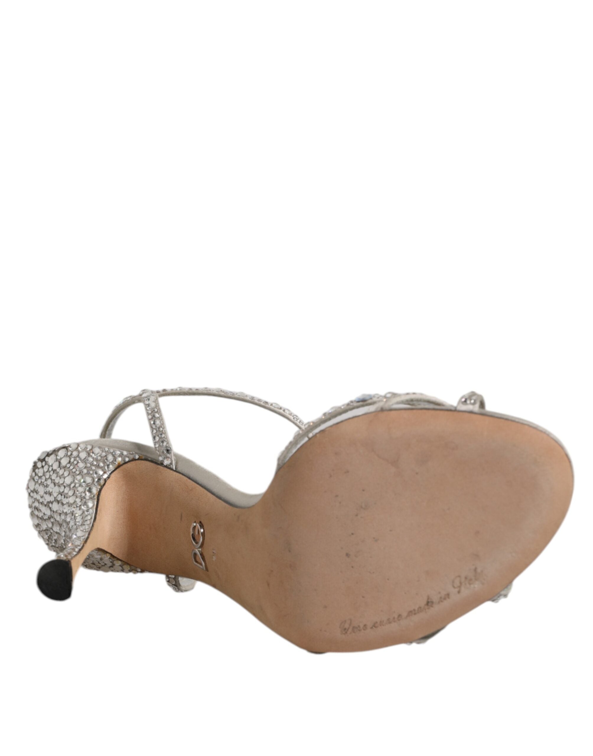 Silver Strass Ankle Strap KEIRA Sandals Shoes