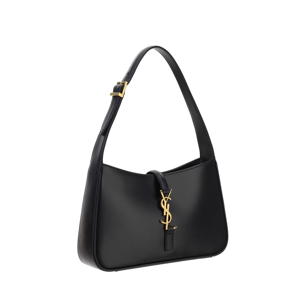 Schwarze Kalbshaut Bos Taurus Schultertasche