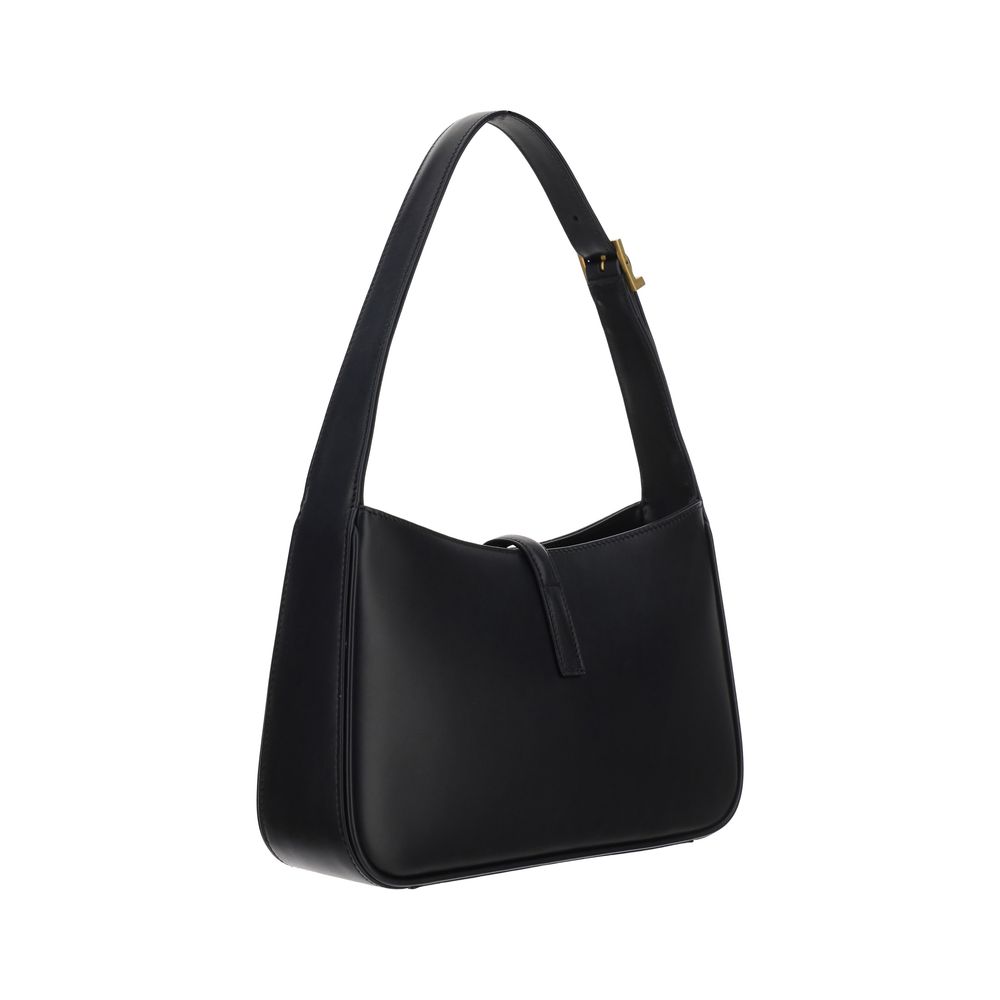 Schwarze Kalbshaut Bos Taurus Schultertasche