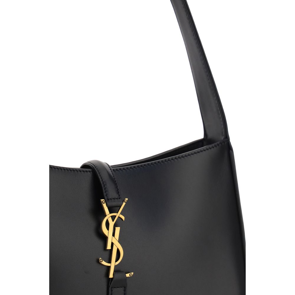 Schwarze Kalbshaut Bos Taurus Schultertasche