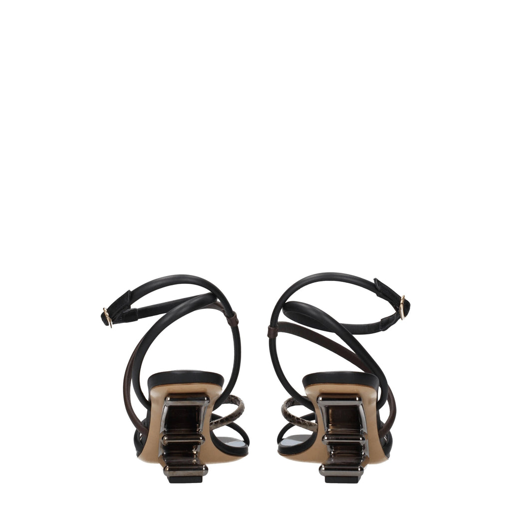 Multicolor Leather Sandals