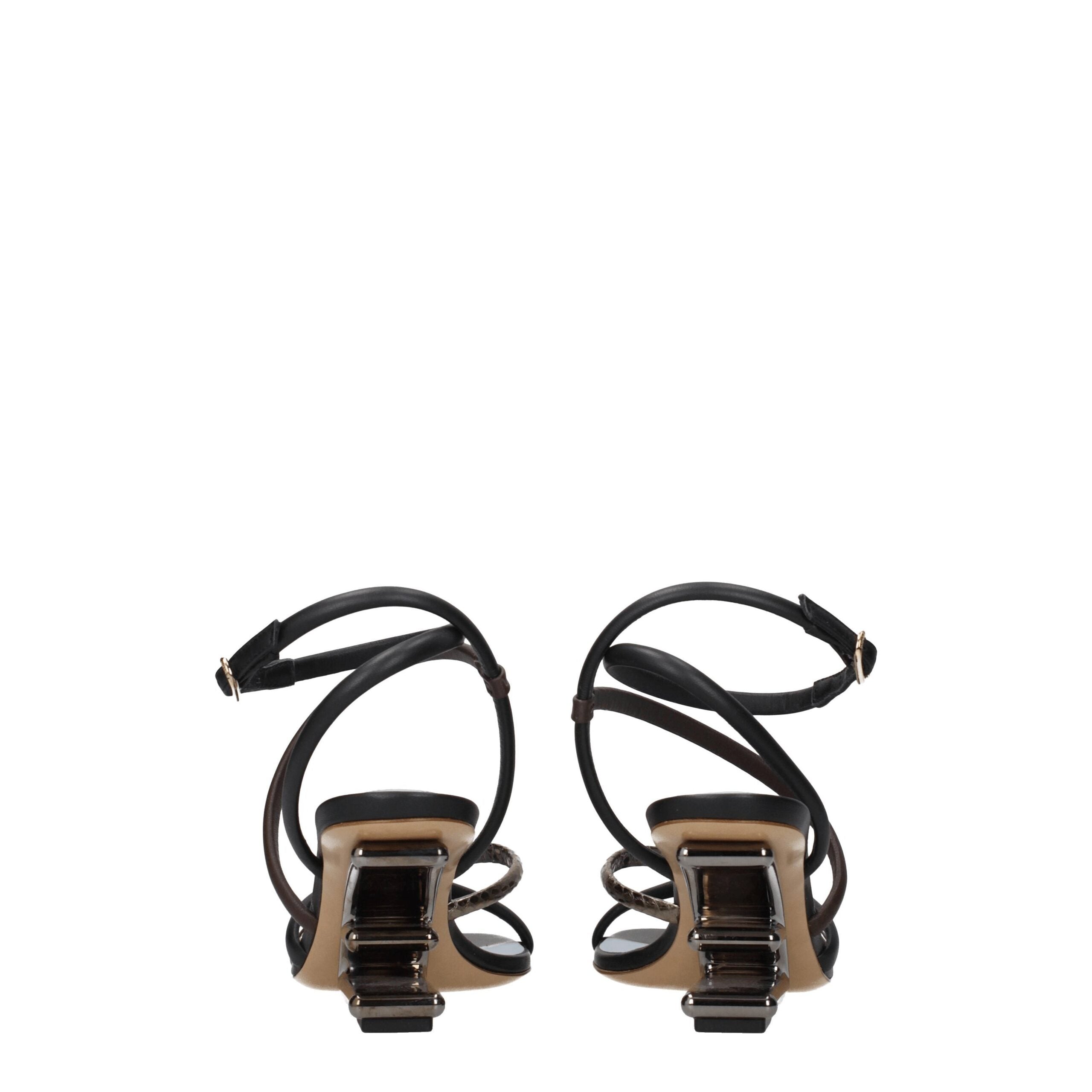 Multicolor Leather Sandals