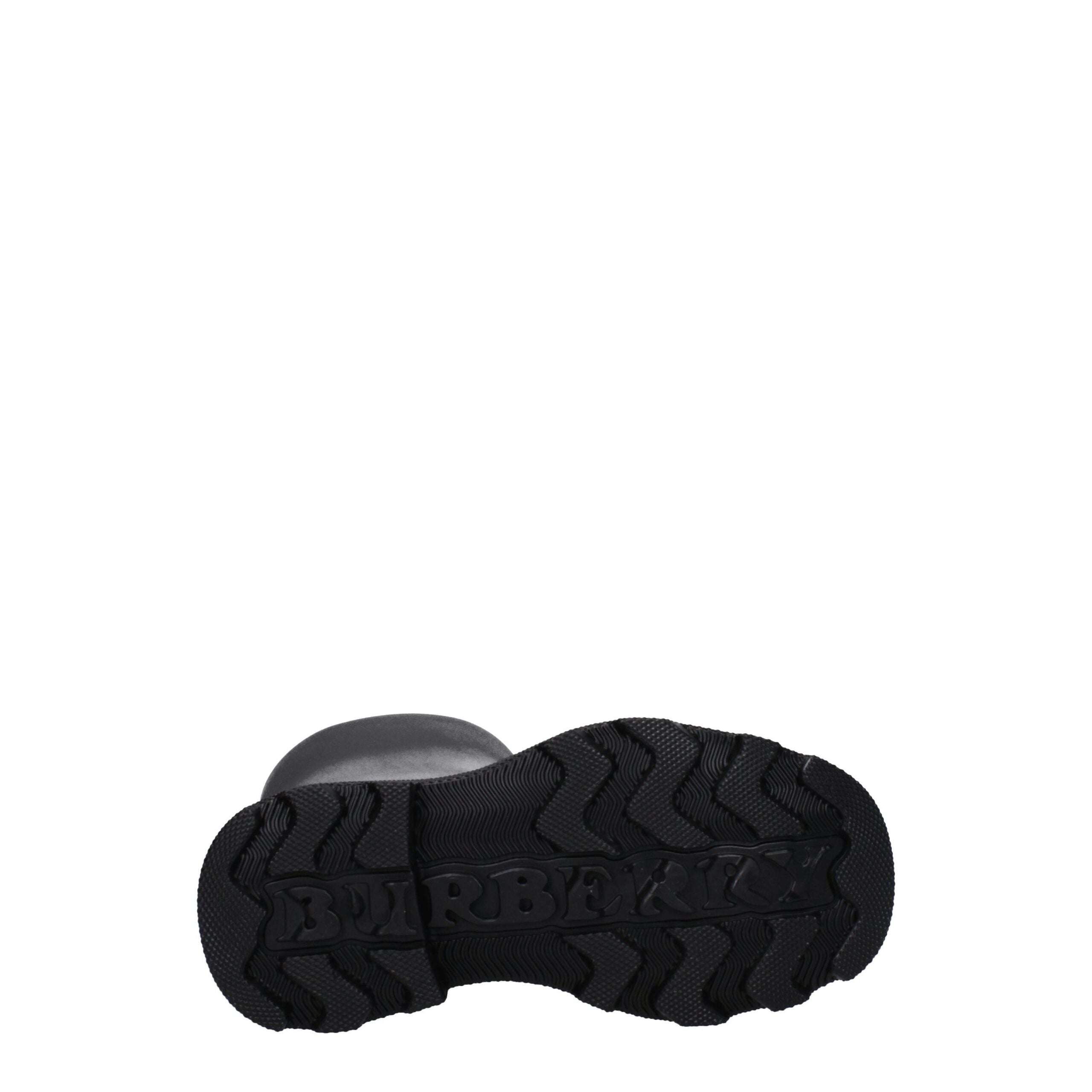 Schwarze Regenstiefel aus Baumwolle