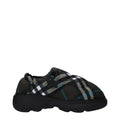 Green Fabric Slip-On Loafers