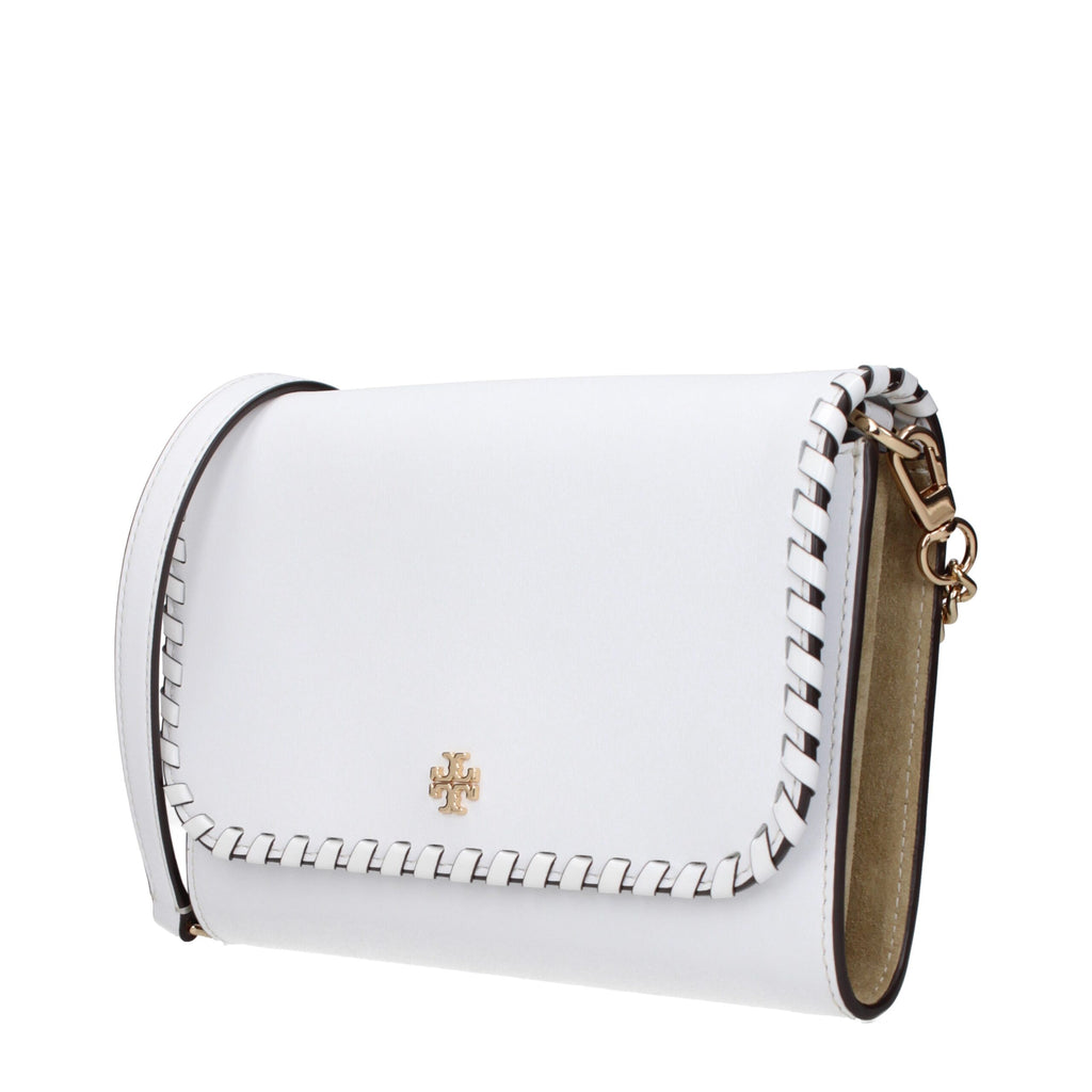 Weiße Leder-Clutch