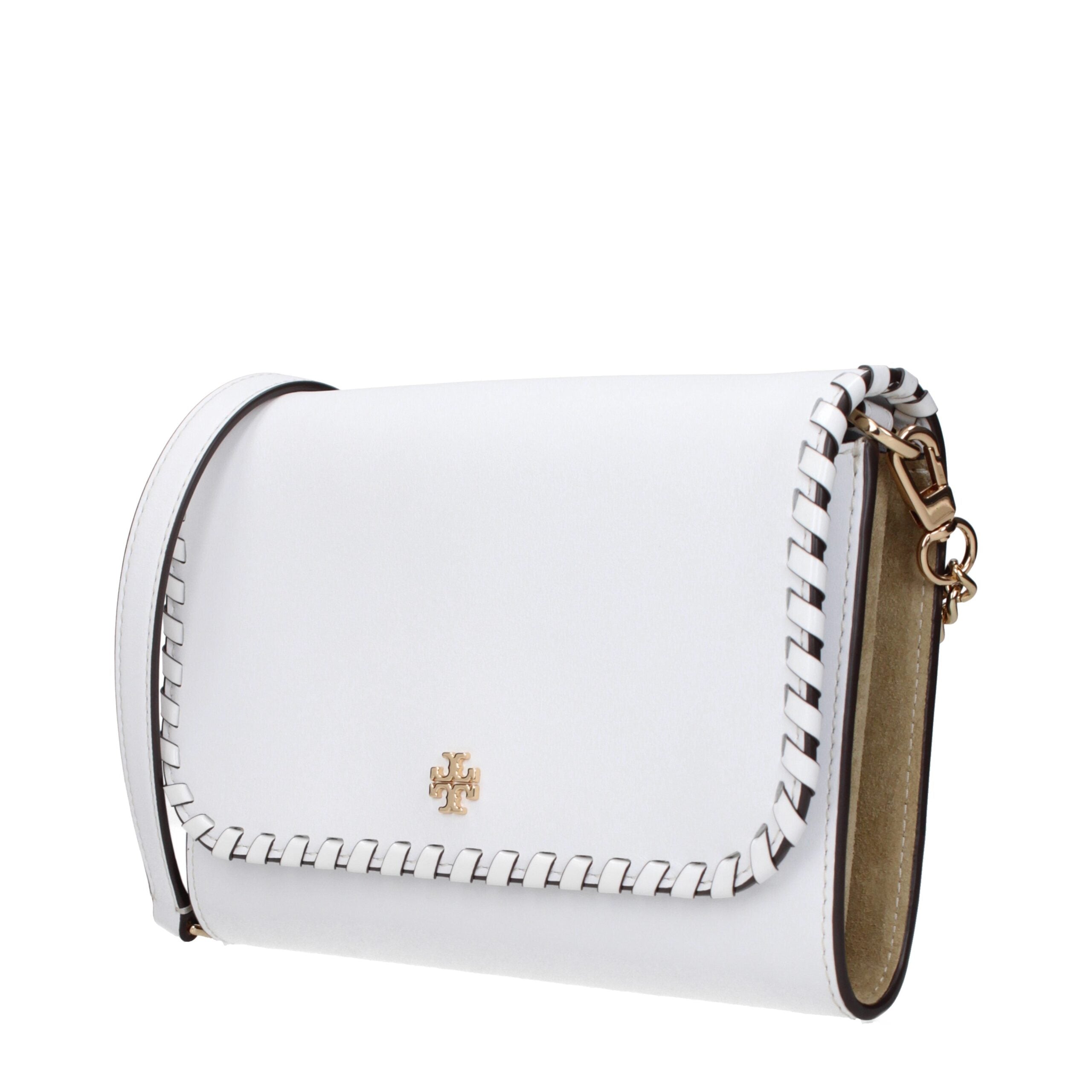 Weiße Leder-Clutch