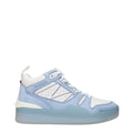 White Leather High Top Sneakers