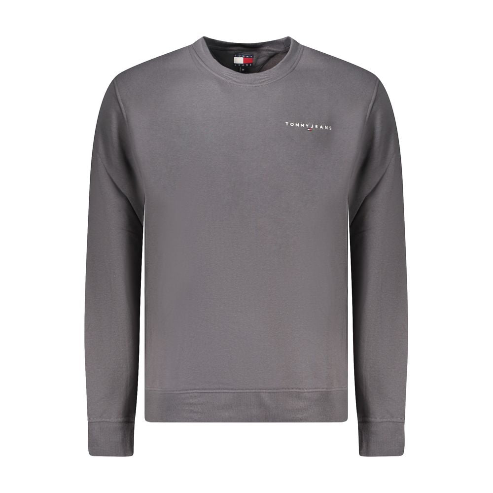 Grauer Baumwollpullover für Männer