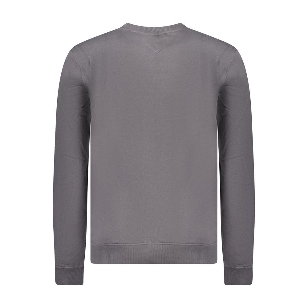Grauer Baumwollpullover für Männer