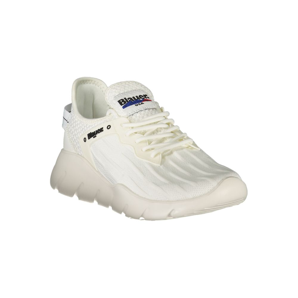 Weiß Polyester Männer Sneaker