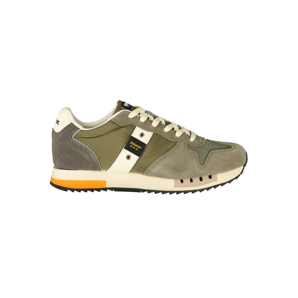 Grüner Polyester Herren Sneaker