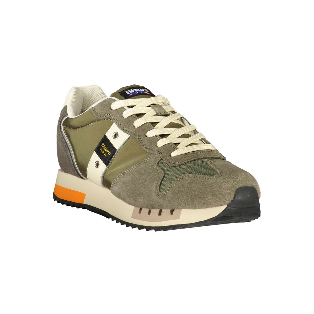Grüner Polyester Herren Sneaker