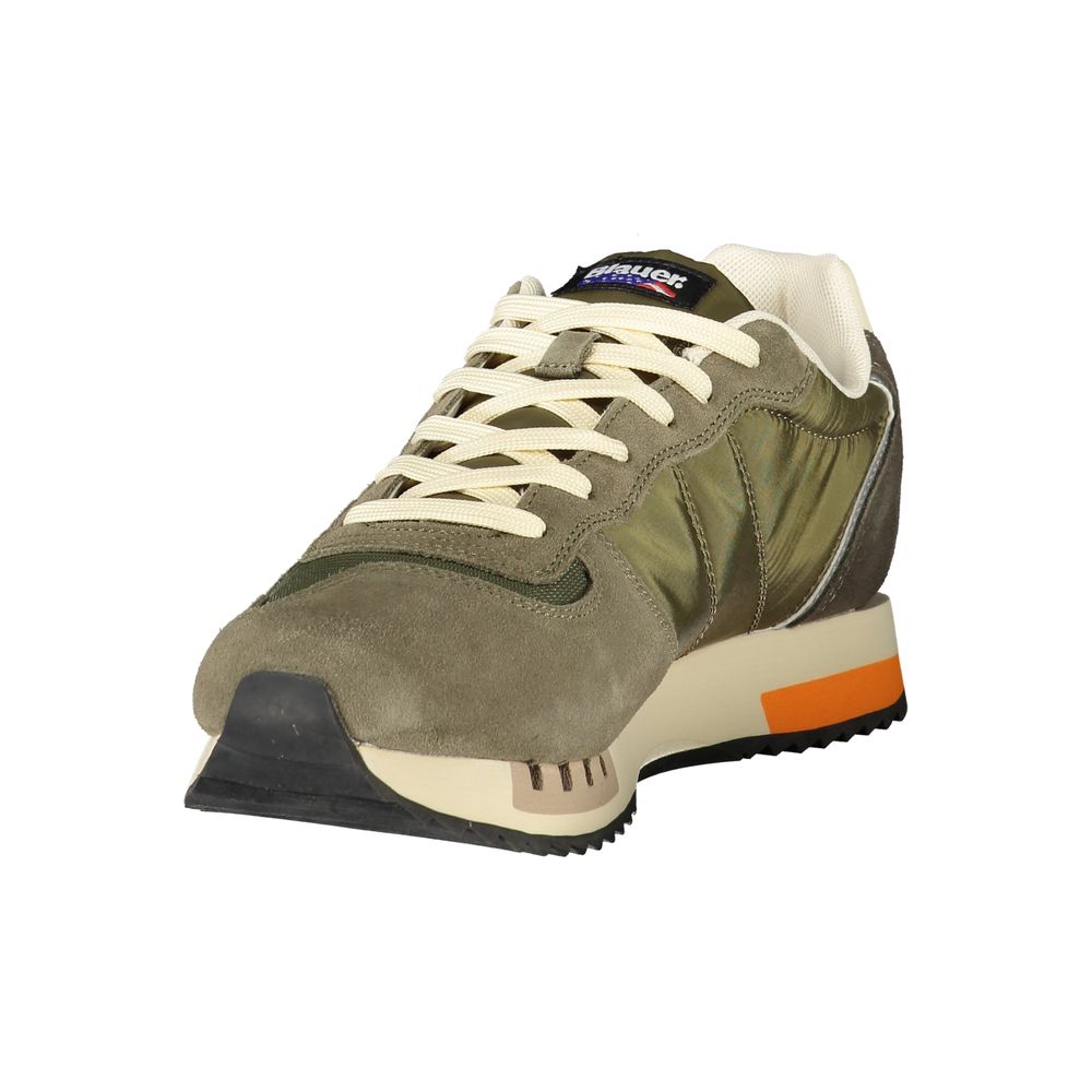 Grüner Polyester Herren Sneaker