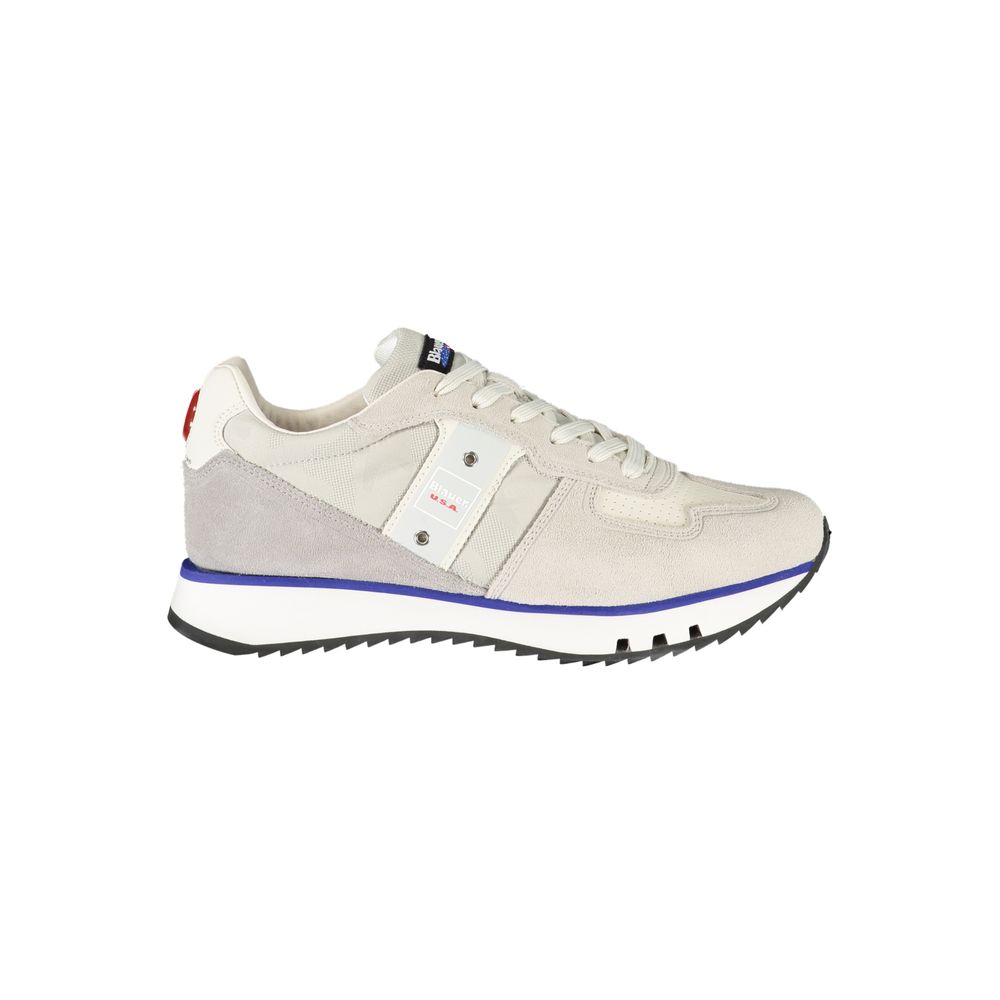 Graue Leder Herren Sneaker