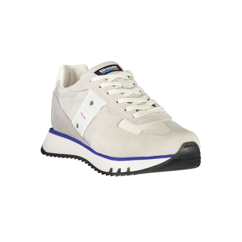Graue Leder Herren Sneaker