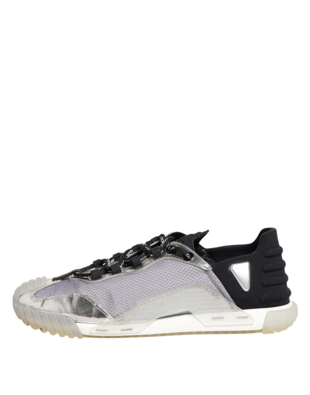 Black Silver NS1 Men Low Top Sneakers Shoes