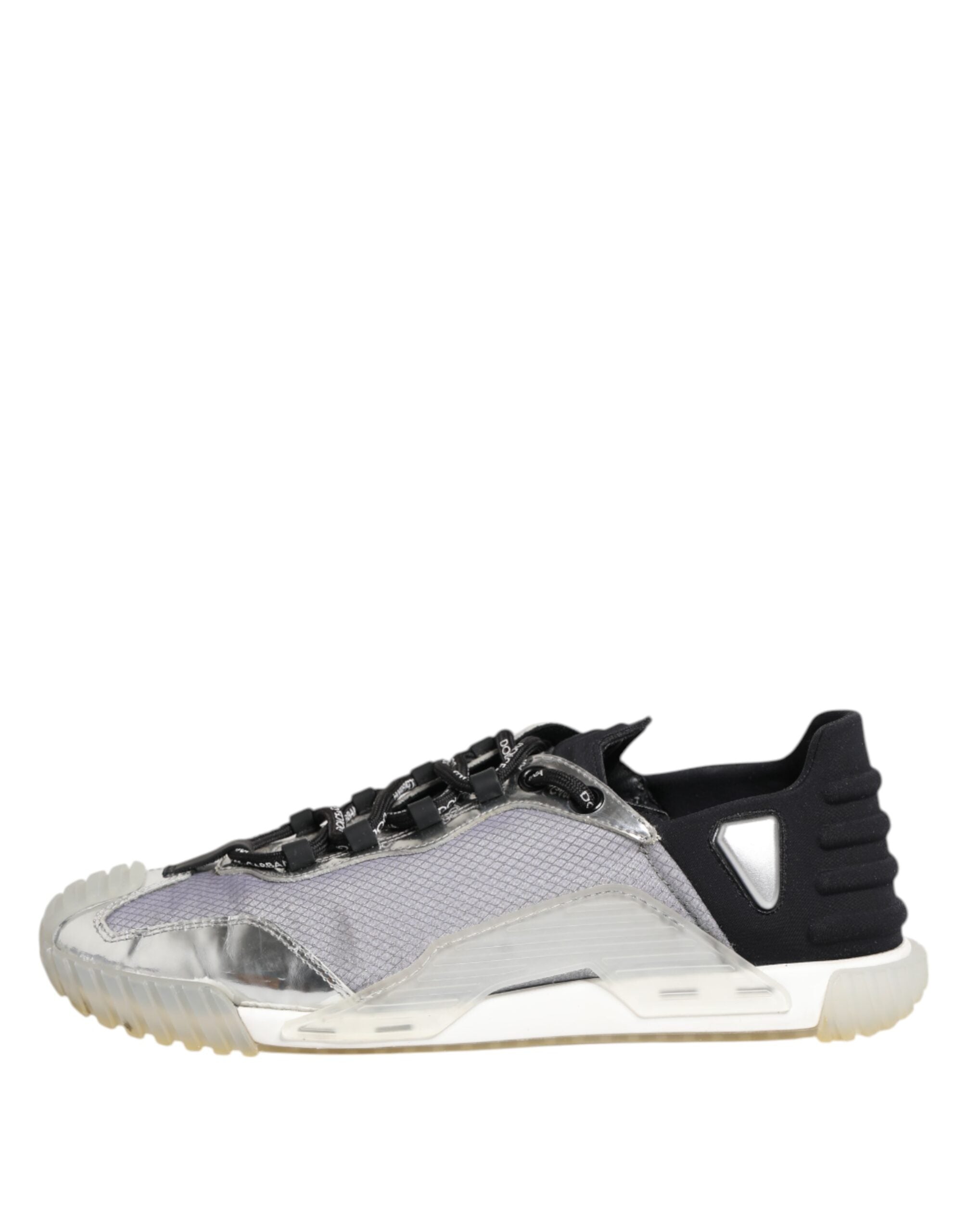 Black Silver NS1 Men Low Top Sneakers Shoes