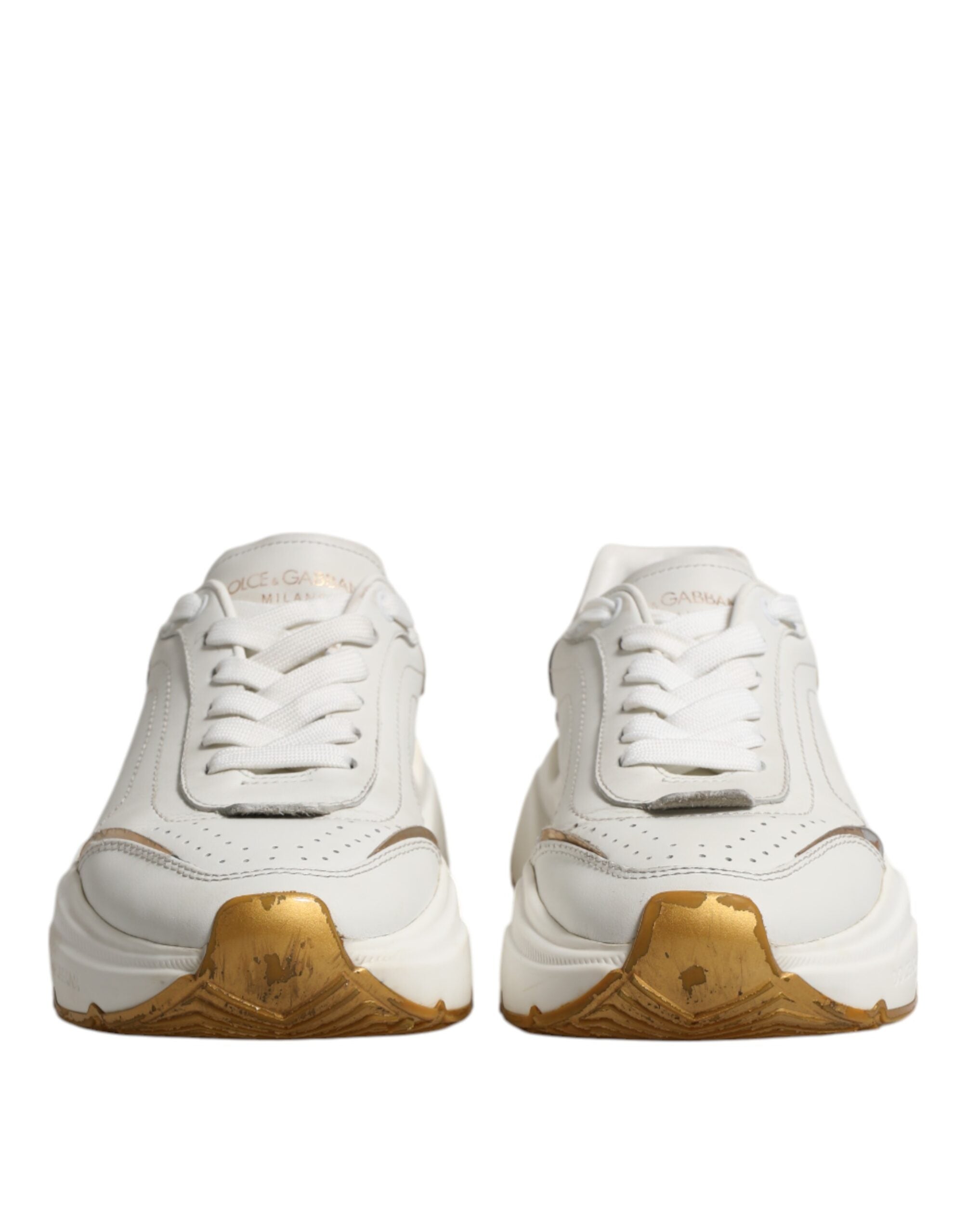 White Gold Daymaster Low Top Sneakers Shoes