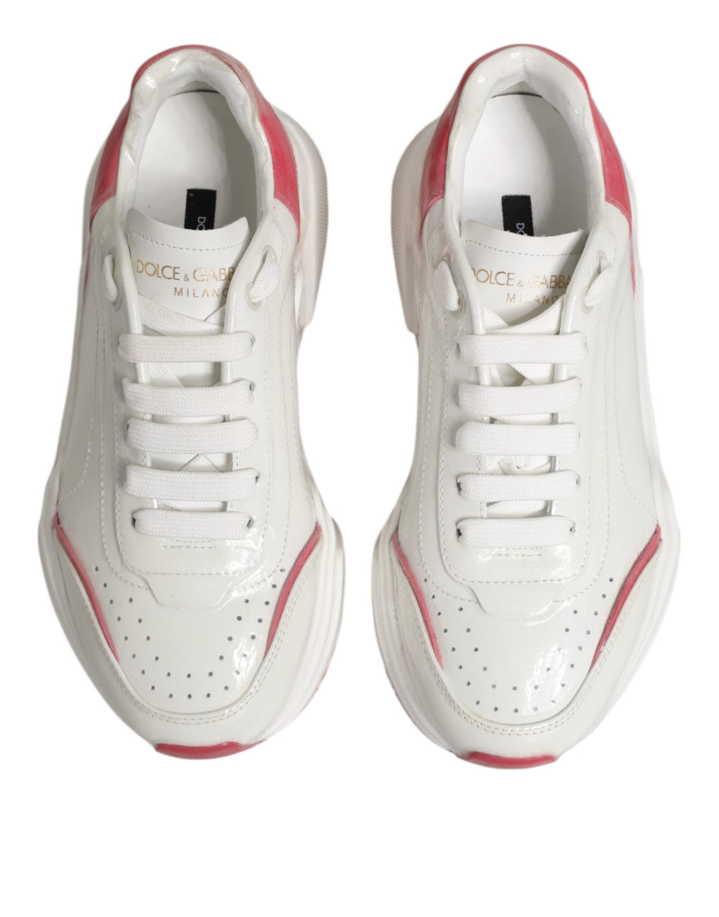 Weiß Rosa Daymaster Low Top Turnschuhe Schuhe