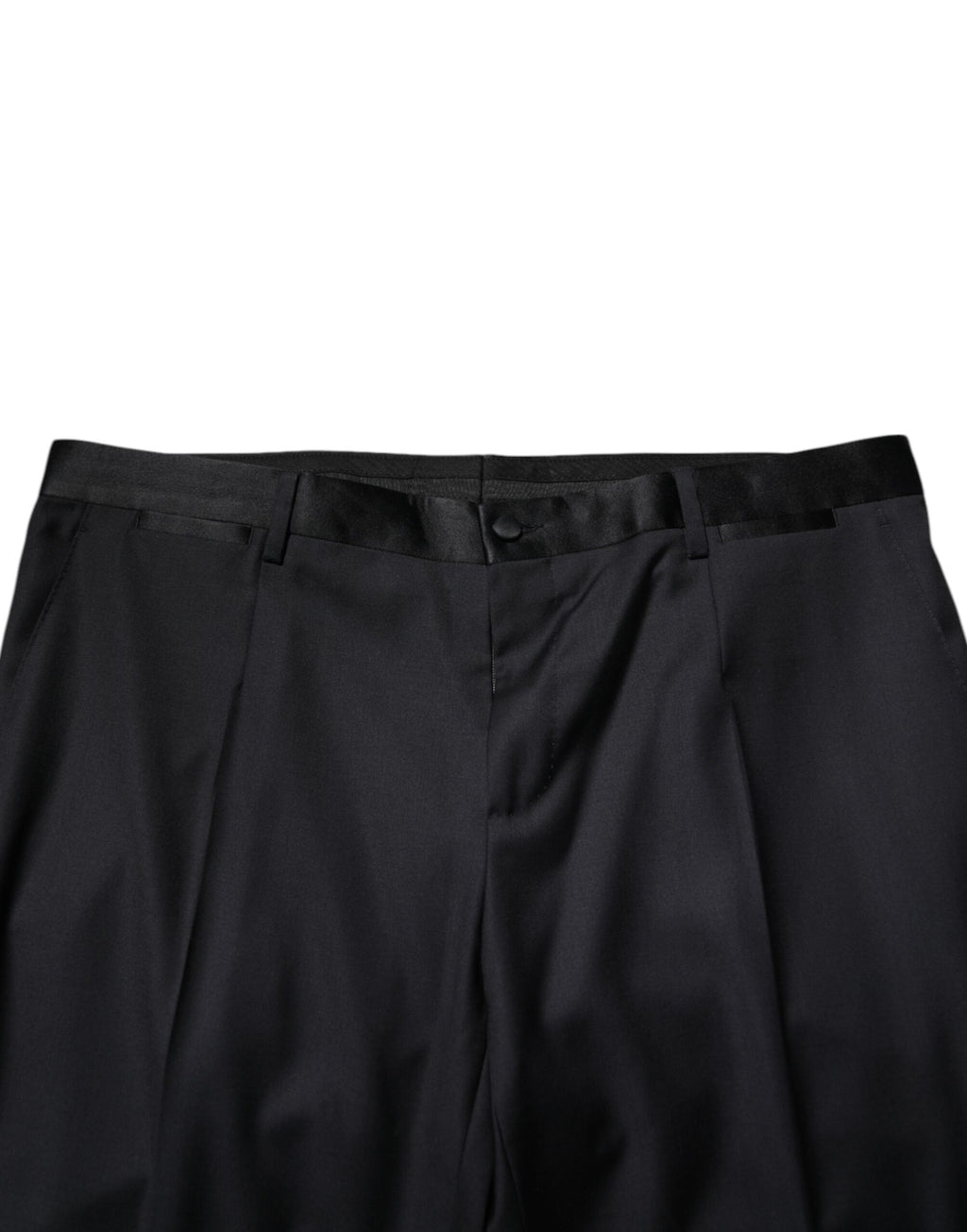 Black Wool Men Formal Dress Trouser Pants