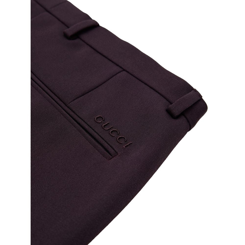 Bordeaux Wool Dress Pants