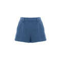 Blue Wool Shorts