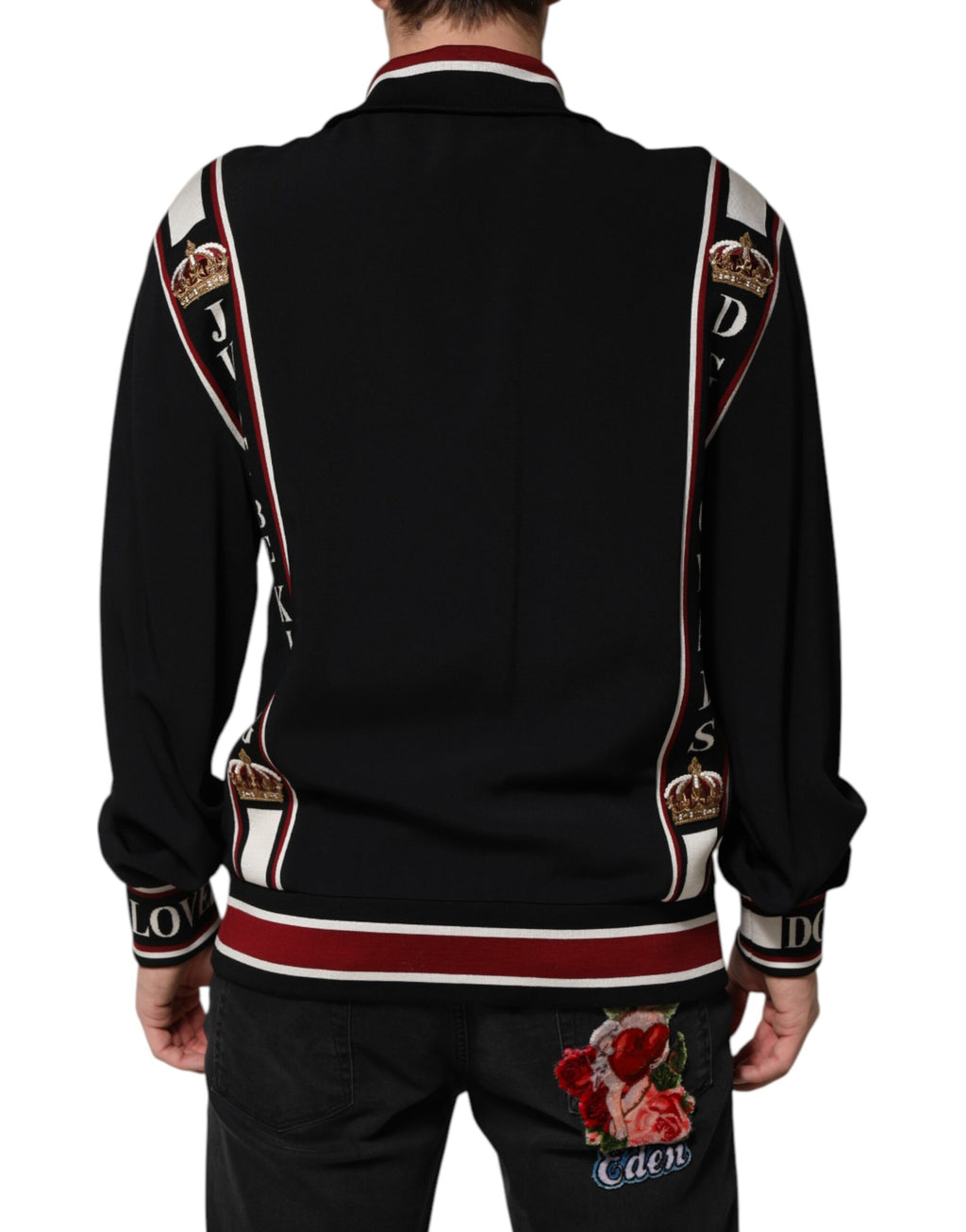 Black DG King Full Zip Sweatshirt  Sweater