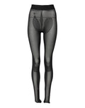 Black Nylon Leggings Stretch Pants