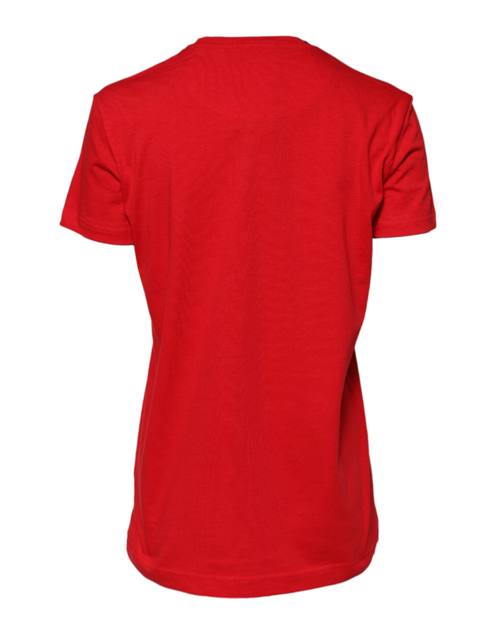 Red Crew Neck Short Sleeves Tee T-shirt
