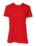 Red Plain Crew Neck Short Sleeves T-shirt